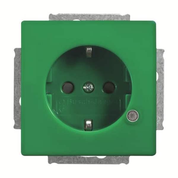Busch-Jäger 20 EUCBL-13-84-101-SCHUKO® Steckdosen-Einsatz mit LED Kontrolllicht