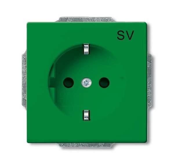 Busch-Jäger 20 EUCB-13-82-102-SCHUKO® Steckdosen-Einsatz mit Aufdruck