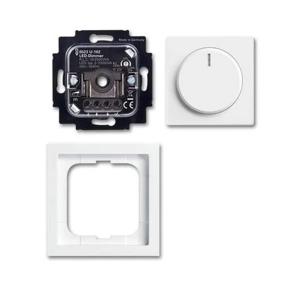 Busch-Jäger 6523 UJ-84-102-Busch-Drehdimmer LED, Komplettset