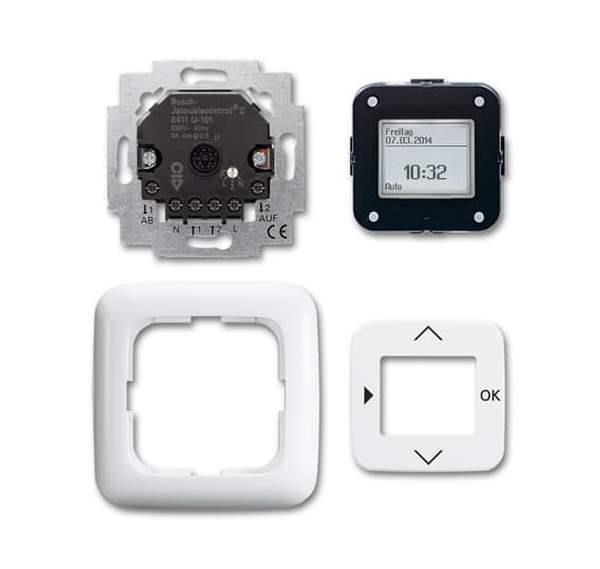 Busch-Jäger 6411 UJ-214-101-Jalousie-Komfort-Timer, Komplettset