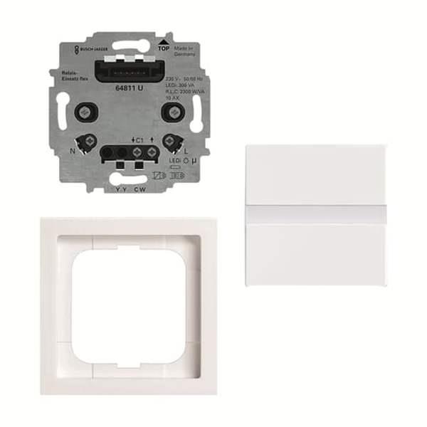 Busch-Jäger 64765 UJ-84-Busch-Komfortschalter® flex, Komplettset mit Relais-Eins