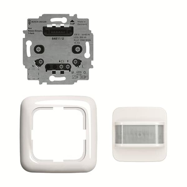 Busch-Jäger 64762 UJ-214-Busch-Wächter® 180 flex, Komplettset mit Komfort-Sensor