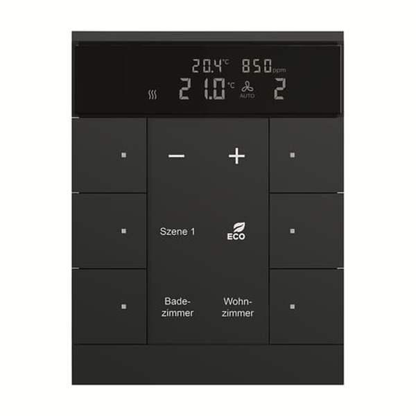 Busch-Jäger SBC/U6.0.11-885-SBC/U6.0.11-885 HVAC/CO2-Gerät,6fach BE