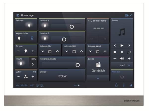 Busch-Jäger H8237-5W-03-IP touch 10 LAN / LAN