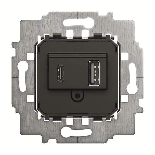 Busch-Jäger 6475 U-6475 U Netzteil-Einsatz, USB A+C