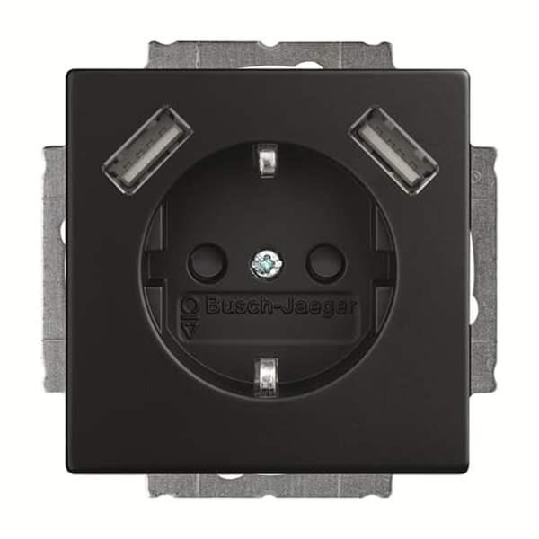 Busch-Jäger 20 EUCB2USB-885-20 EUCB2USB-885 SCHUKO® 2x USB-Steckdose