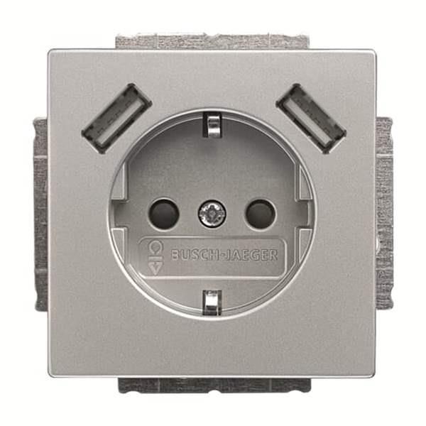 Busch-Jäger 20 EUCB2USB-866-20 EUCB2USB-866 SCHUKO® 2x USB-Steckdose
