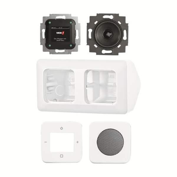 Busch-Jäger 8250 AJ-214-101-Busch-Radio DAB+ Komplettset für die Eckmontage