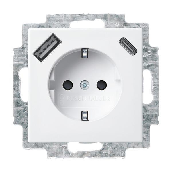 Busch-Jäger SCHUKO®-/USB-A+C Steckdose Safety+