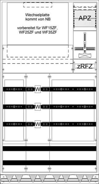 Striebel&John WX42K4L MuW Schrank kpl. TX412S Bemessungsstrom In 585 A