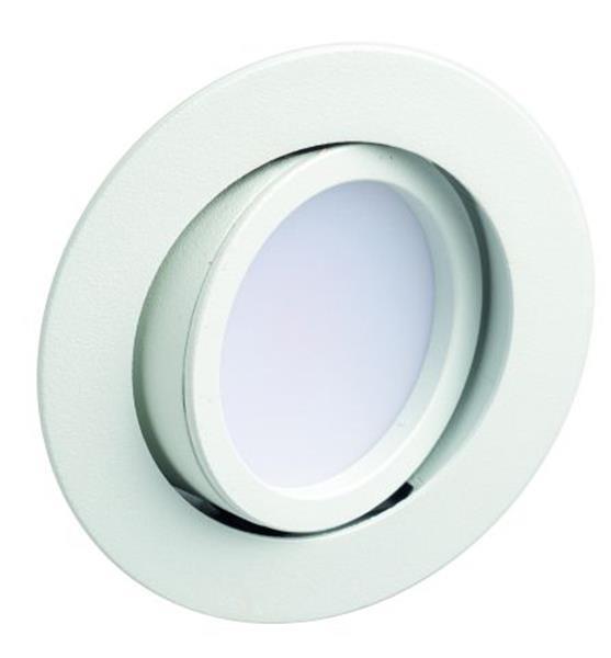 Rutec SANYA AC RUND Weiß matt 6WIP40 2700K 220V-240V 50/60Hz CRI80 Scheibe matt