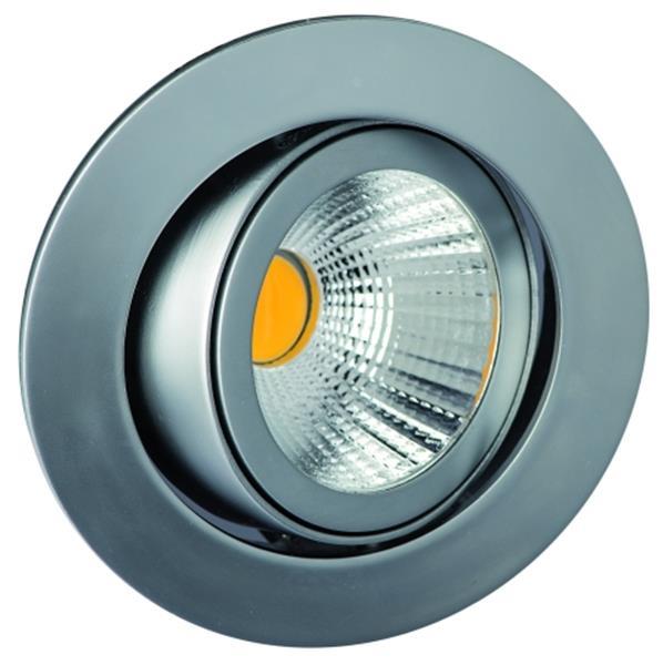 Rutec LED Einbaustr. 8W chrommatt.o.Konv. 3000K 25° 350mA CRI80