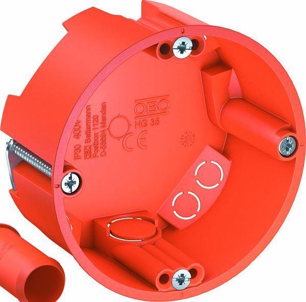 OBO Gerätedose HG 35 flache Bauform orange
