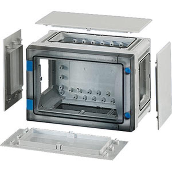 Hensel ENYSTAR-Leergehäuse, Einbaumaße 216x126x136mm, transparenter Tür