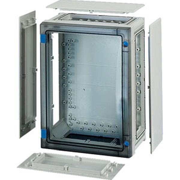 Hensel ENYSTAR-Leergehäuse, Einbaumaße 216x306x136mm, transparenter Tür