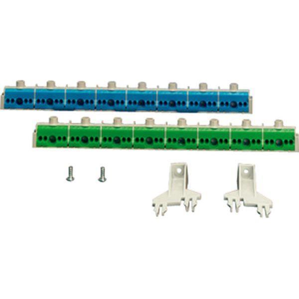 Hensel ENYSTAR- PE- und N-Klemme, 2reihig, je 40 Klemmstellen