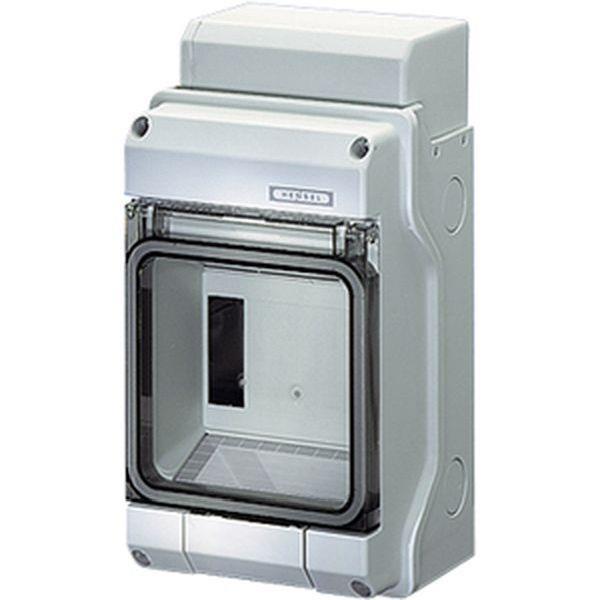 Hensel KV 90-Automatengehäuse 4,5 Teilungseinheiten (4,5x18 mm), IP 54 Hensel KV 90-Automatengehäuse 4,5 Teilungseinheiten (4,5x18 mm), IP 54