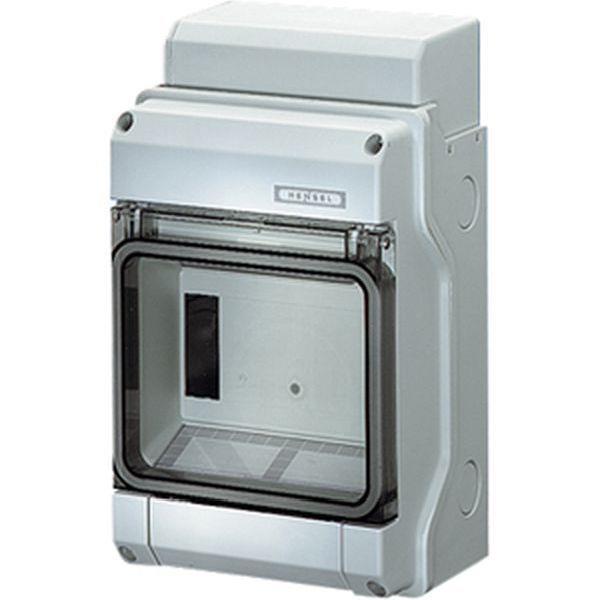 Hensel KV 90-Automatengehäuse 6 Teilungseinheiten (6x18 mm), IP 54 Hensel KV 90-Automatengehäuse 6 Teilungseinheiten (6x18 mm), IP 54