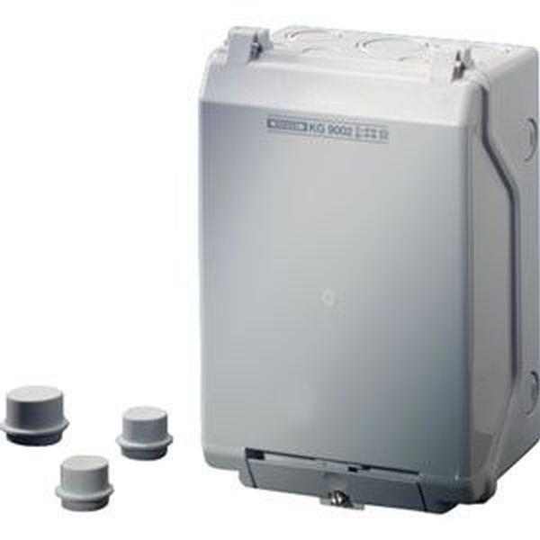 Hensel KV-Leergehäuse, Einbaumasse bei eingeb. Montageplatte 133x205x95 mm