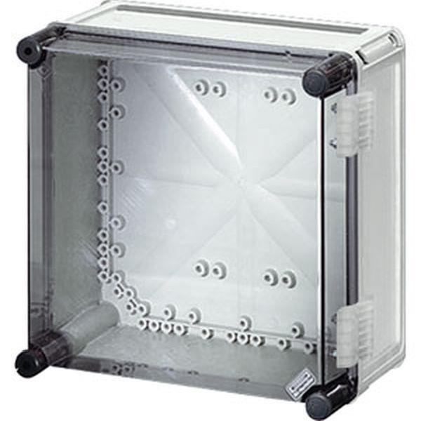 Hensel Mi-Einzelleergehäuse, Einbaumaße 275x275x146mm, transparenter Deckel