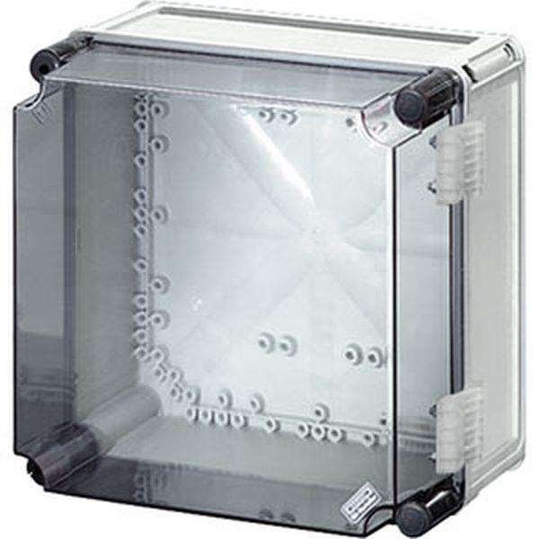 Hensel Mi-Einzelleergehäuse, Einbaumaße 275x275x191mm, transparenter Deckel