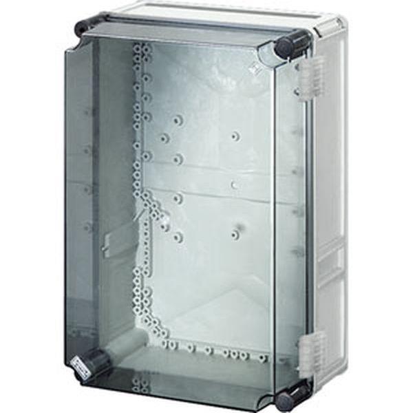 Hensel Mi-Einzelleergehäuse, Einbaumaße 275x425x191mm, transparenter Deckel