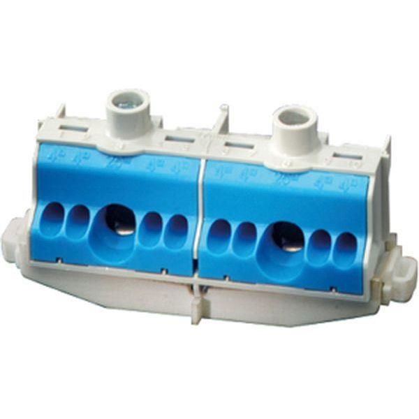 Hensel N-Klemme, Befestigung auf Tragschienen (Hutprofil 35 mm)