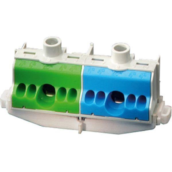 Hensel PE- und N-Klemme, Befestigung auf Tragschienen (Hutprofil 35 mm)