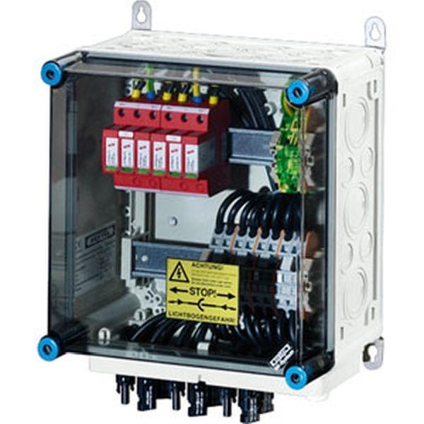 Hensel PV-Generatoranschlusskasten, mit ÜSE, 4xPV-Strang auf 2xWR-Eing.