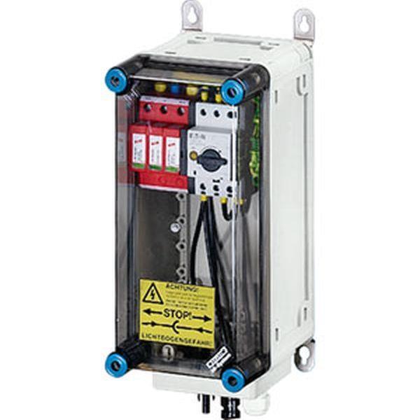 Hensel PV-Generatoranschlusskasten, mit ÜSE, 1xPV-Strang auf 1xWR-Eing. mit Scha