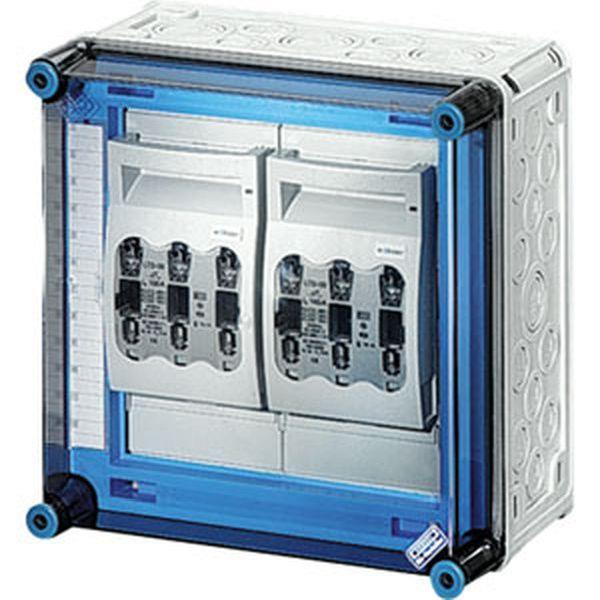 Hensel Mi-NH-Sicherungslasttrennschaltergehäuse , 2x3xNH00,a. Sammels., 630A, 5p