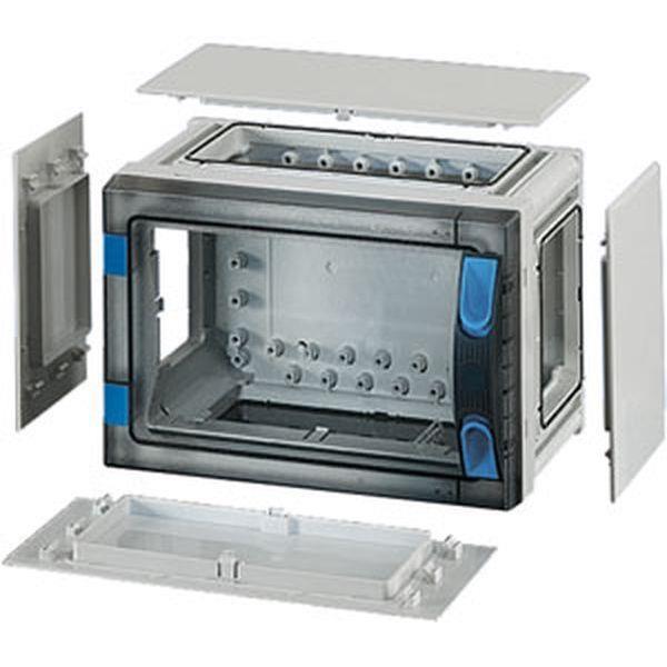 Hensel ENYSTAR-Leergehäuse, Einbaumaße 216x126x136mm, transparenter Tür