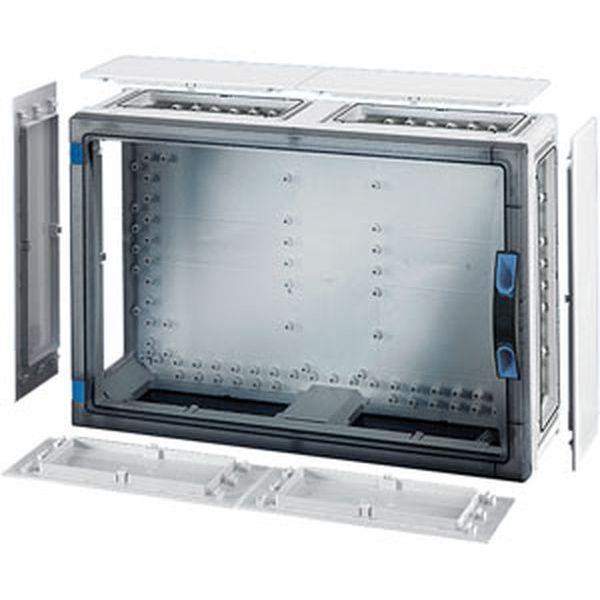 Hensel ENYSTAR-Leergehäuse, Einbaumaße 306x486x136mm, transparenter Tür