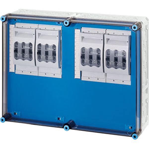 Hensel Mi-NH-Sicherungslasttrennschaltergehäuse 4x3x NH00,a. Sammelschiene, 250A