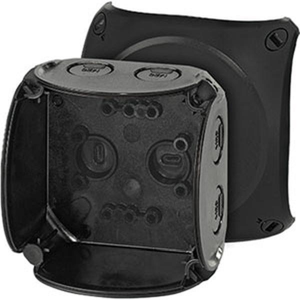 Hensel Kabelabzweigkasten bis 2,5 qmm ohne Klemme, schwarz