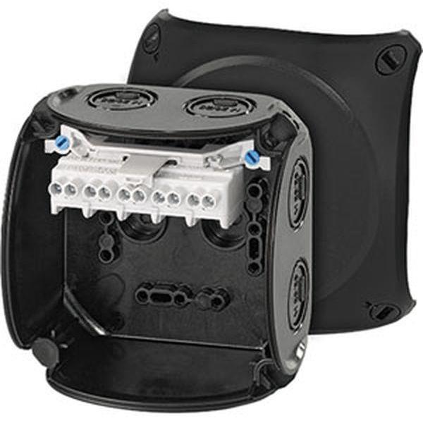 Hensel Kabelabzweigkasten 1,5-4 qmm 6 qmm 1phasig, 5polig, schwarz