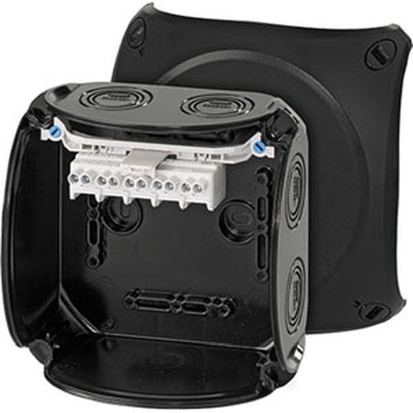 Hensel Kabelabzweigkasten 1,5-4 qmm 6 qmm 1phasig, 5polig, schwarz