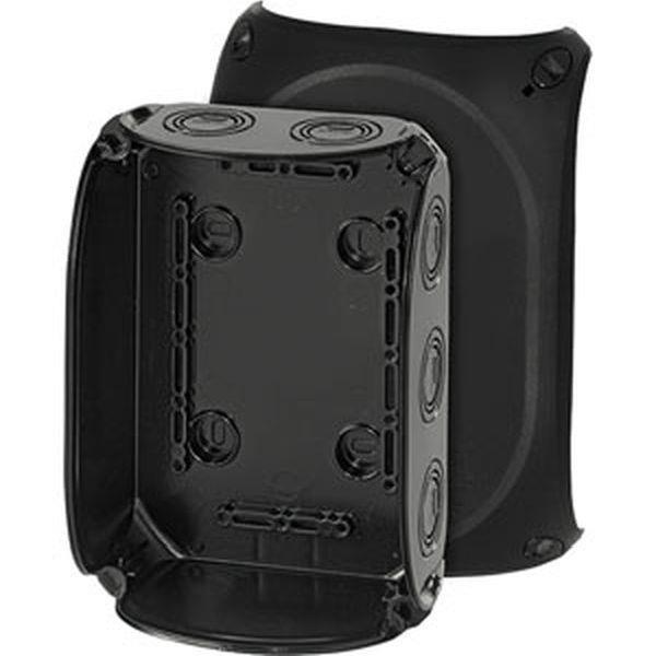 Hensel Kabelabzweigkasten bis 10 qmm 3ph., 16 qmm 1ph., ohne Klemme, schwarz