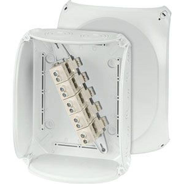 Hensel Kabelabzweigkasten 6-25 qmm 3phasig, 35 qmm 1phasig, 5pol. Klemme