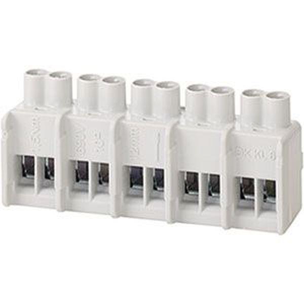 Hensel Klemmen 1,5-10 qmm, 5polig, 2 Klemmstellen je Pol