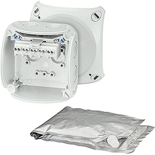 Hensel Kabelabzweigkasten 1,5-2,5 qmm, 3phasig, 4 qmm 1phasig, 5polig, grau