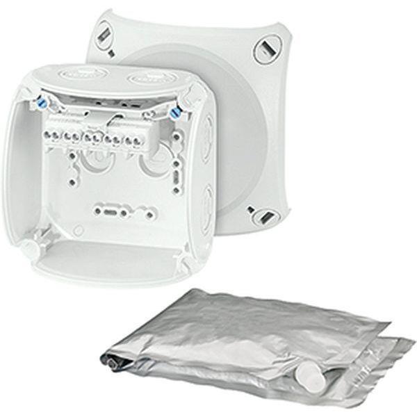 Hensel Kabelabzweigkasten 1,5-2,5 qmm, 3phasig, 4 qmm 1phasig, 5polig, grau