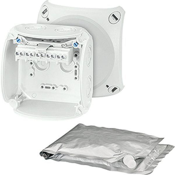 Hensel Kabelabzweigkasten 1,5-4 qmm, 3phasig, 6 qmm 1phasig, 5polig, grau