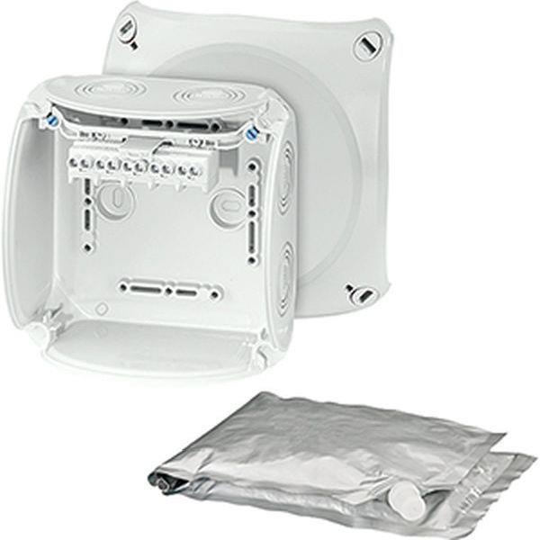 Hensel Kabelabzweigkasten 1,5-4 qmm, 3phasig, 6 qmm 1phasig, 5polig, grau