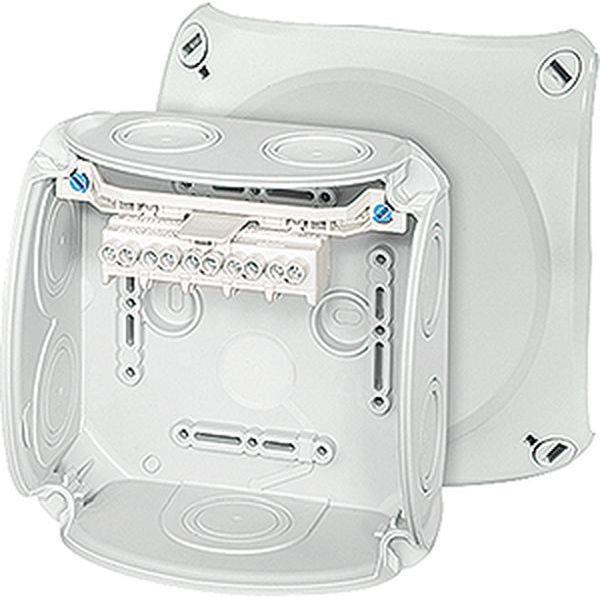 Hensel Kabelabzweigkasten 1,5-4 qmm 3phasig, 6 qmm 1phasig, 5pol. Klemme