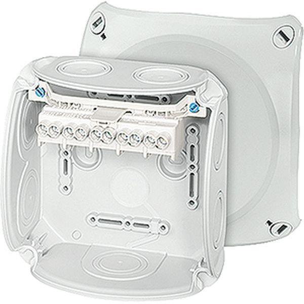 Hensel Kabelabzweigkasten 1,5-6 qmm 3phasig, 10 qmm 1phasig, 5pol. Klemme