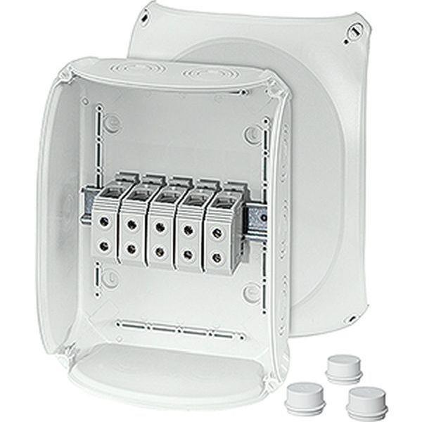 Hensel Kabelabzweigkasten 16-35 qmm 3phasig, 5pol. Klemme