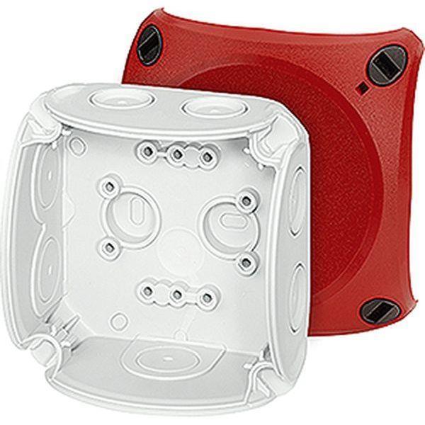 Hensel Kabelabzweigkasten bis 2,5 qmm ohne Klemme, mit rotem Deckel