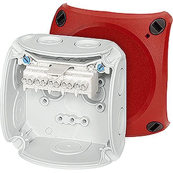 Hensel Kabelabzweigkasten 1,5-2,5 qmm 5polig, mit rotem Deckel