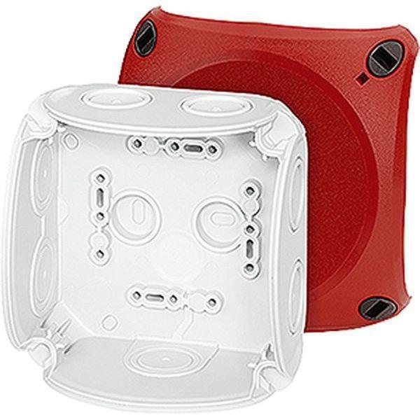 Hensel Kabelabzweigkasten bis 4 qmm ohne Klemme, mit rotem Deckel